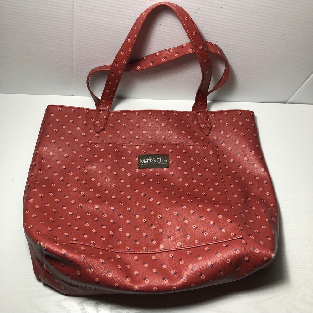 Matilda Jane Wonderment Together Time Burnt Orange Large Tote Bag